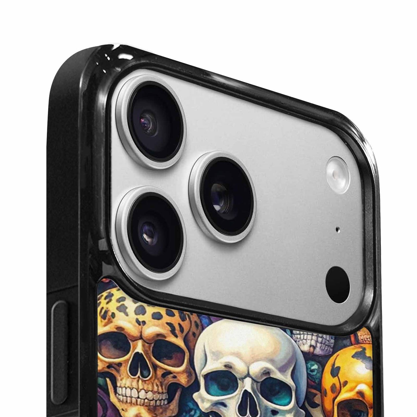 iPhone 17 Pro Case — Skulls Pattern Hundreds Of Sma Gothic, Personalized Phone Case