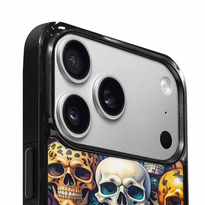 iPhone 17 Pro Case — Skulls Pattern Hundreds Of Sma Gothic, Personalized Phone Case