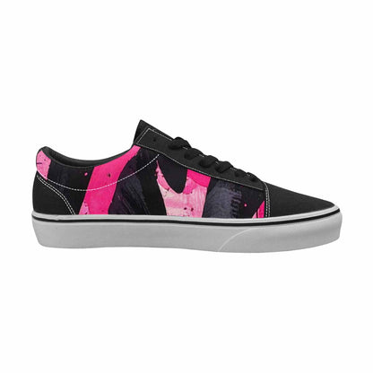 WOMEN'S Zebra Stripe Burst Lace-Up Canvas Surreal Custom Shoes