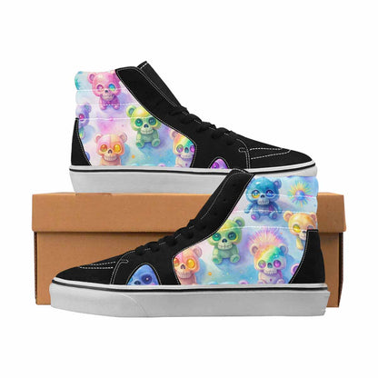 MEN'S Skulls High Top Canvas Statement Dreamcore Original Art Sneakers