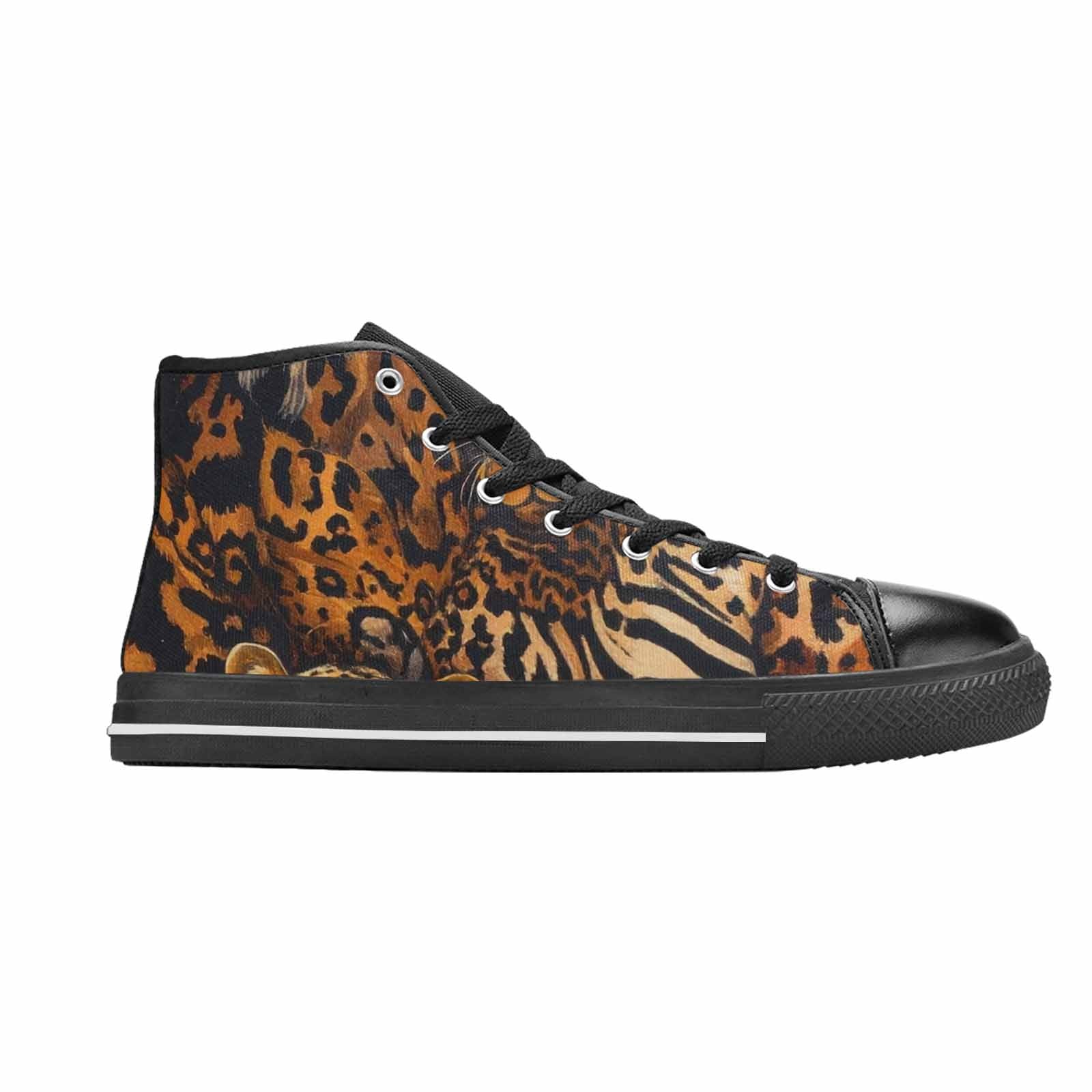 WOMEN'S Animal Print High Top Canvas Y2K Custom Sneakers