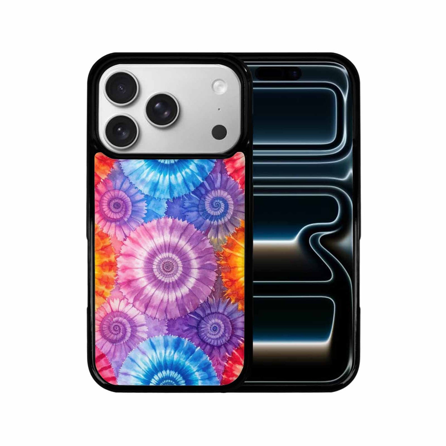 iPhone 17 Pro Case — Small Tie Dye Swirl Pattern Tie, Unique Phone Case Design