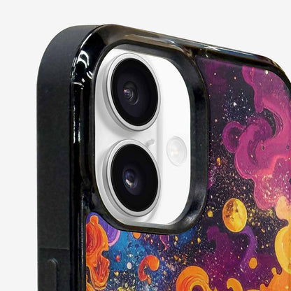 iPhone 16 Case — Cosmic Creature And Object Mashup Pattern, Custom Made Phone Cover