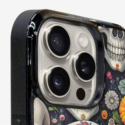 iPhone 15 Pro Max Case — Greyscale Black And White Dark Black, Unique Phone Case Design