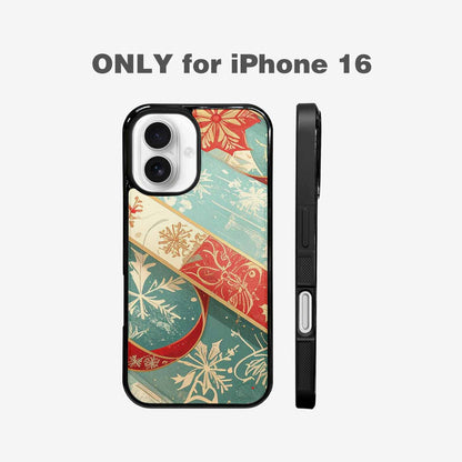 iPhone 16 Case — Christmas Wrapping Paper Pattern Art Wallpaper, Original Design Phone Case