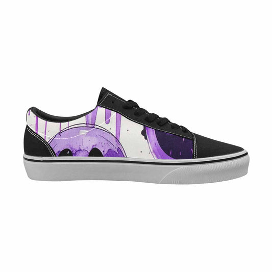 MEN'S Melting Moon Smiley Lace-Up Canvas Neon Fantasy Shoes