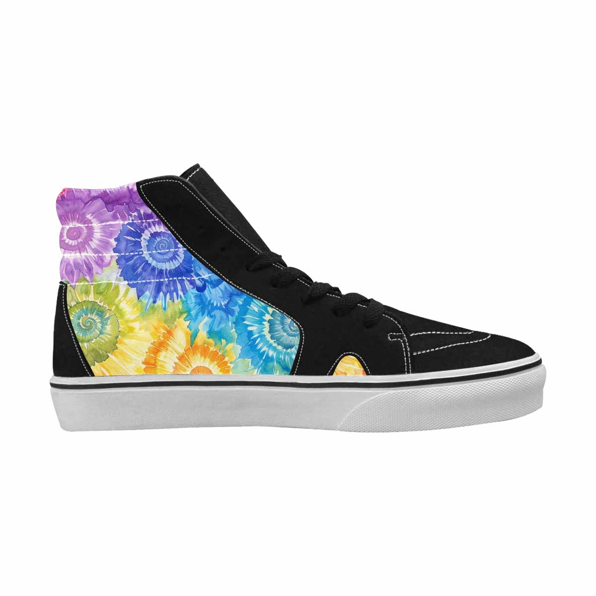 WOMEN'S Tie Dye Swirl High Top Canvas Y2K Shoes