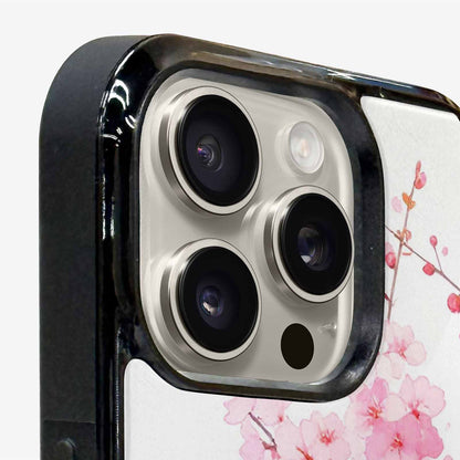 iPhone 16 Pro Case — Cherry Blossom Branch Cherry Blo Bir, Custom Designed Case Cover