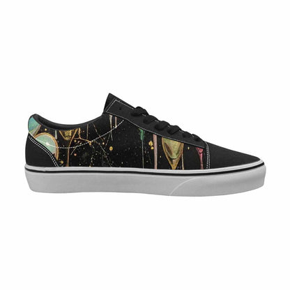 WOMEN'S Aliens  Marble Melting Lace-Up Canvas Vivid Sneakers