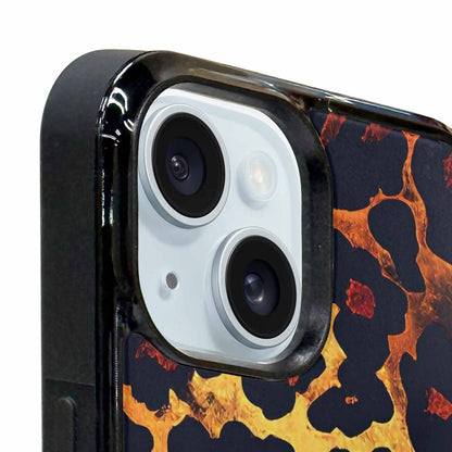 iPhone 15 Plus Case — Leopard Print Dark Seamless Pattern Vibrant, Custom Made Phone Cover