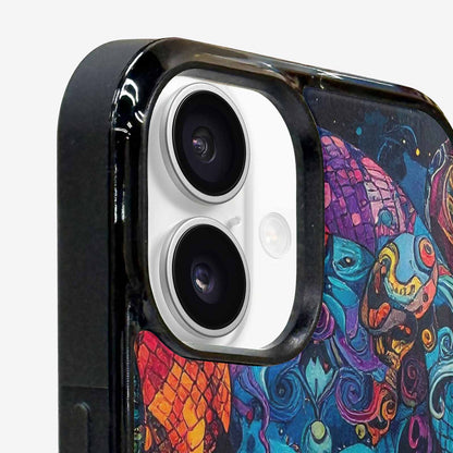 iPhone 16 Plus Case — Snakes And Skulls Collage Custom, Custom Art Phone Cover