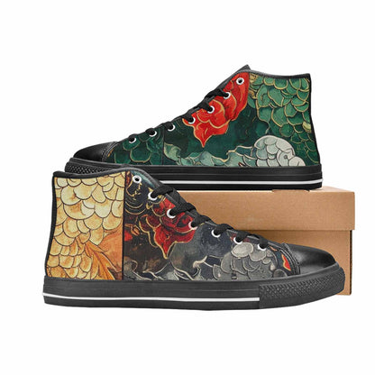 MEN'S Dragon Scale Fantasy High Top Canvas Vivid Shoes