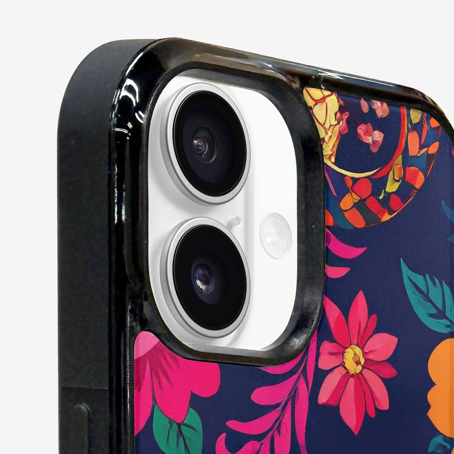 iPhone 16 Plus Case — Floral Snake Print Custom, Custom Printed Phone Case