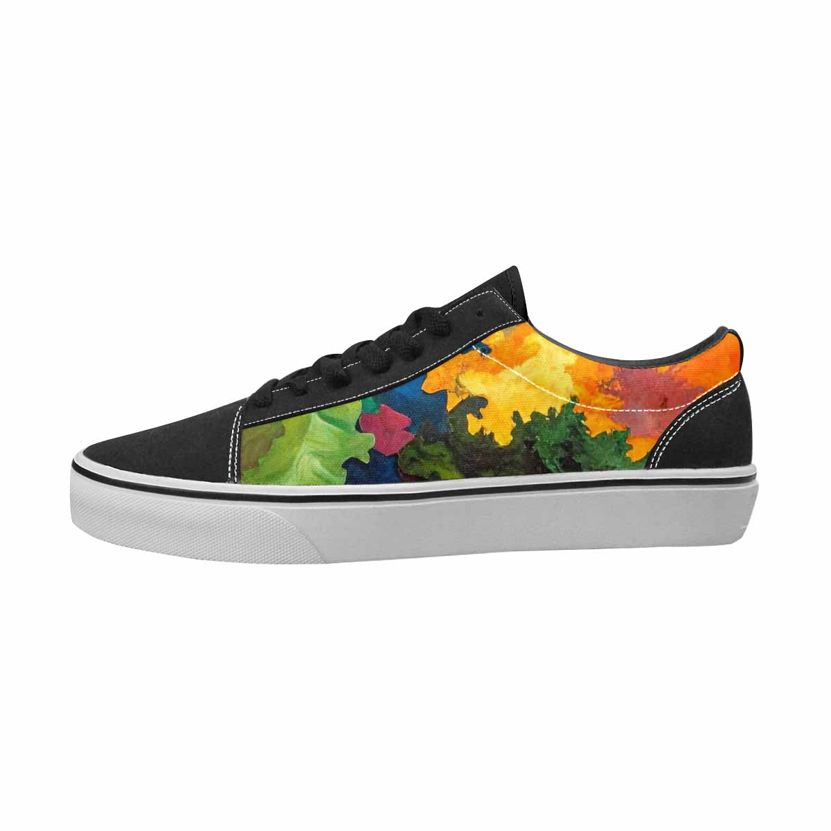 MEN'S Camo Full Color Canvas Custom Design Surreal Original Art Sneakers