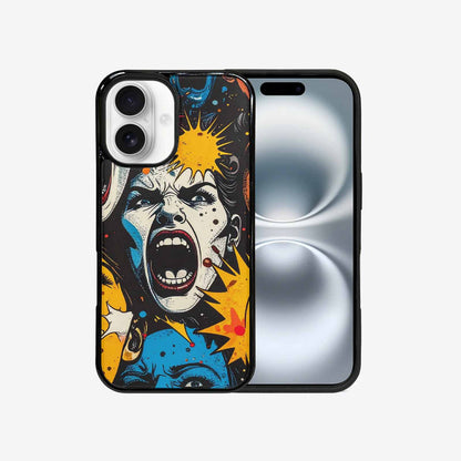 iPhone 16 Case — Comic Book Scream Comic Book Scream, Personalized Phone Case