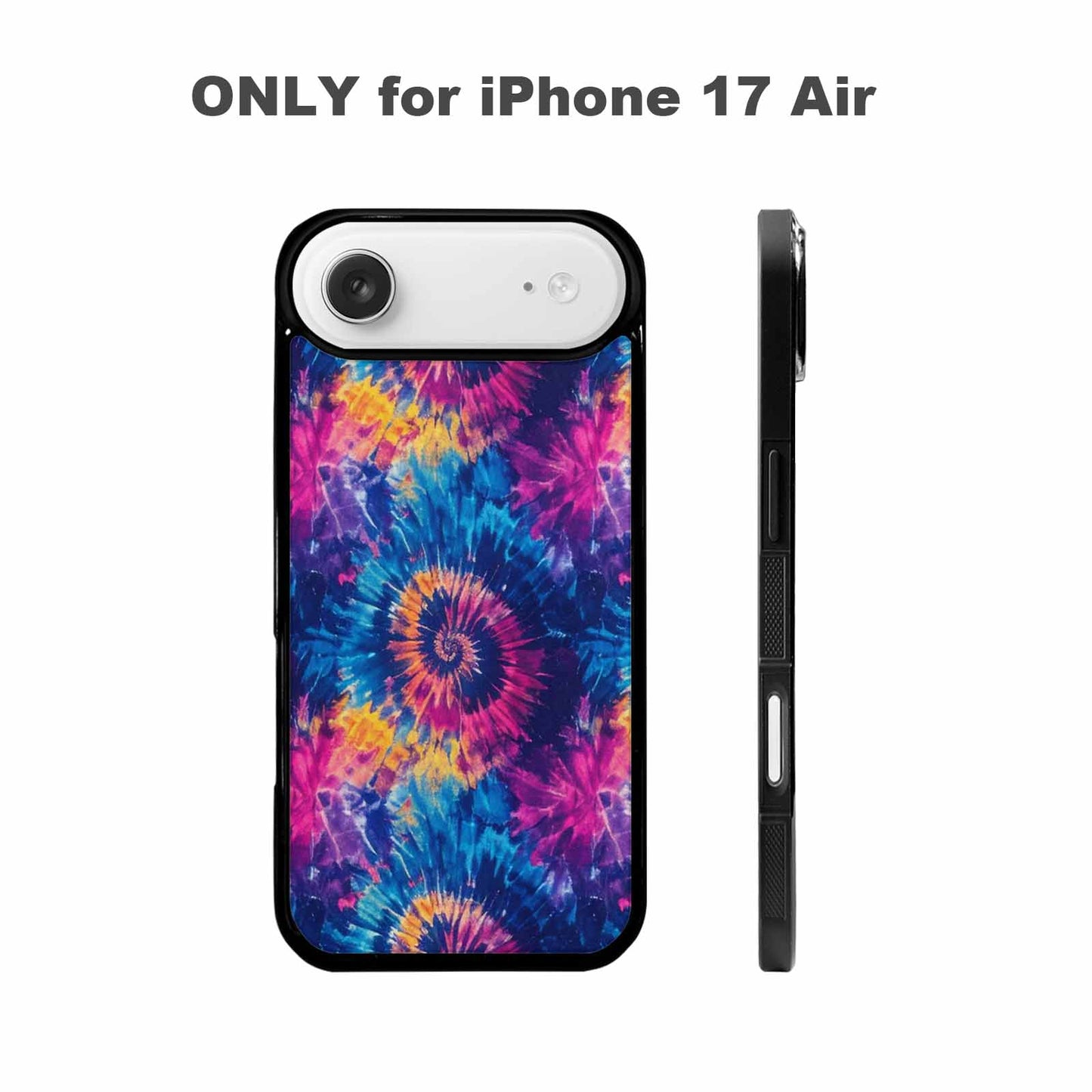 iPhone 17 Air Case — Small Tie Dye Swirl Pattern Tie, Customized Protective Case