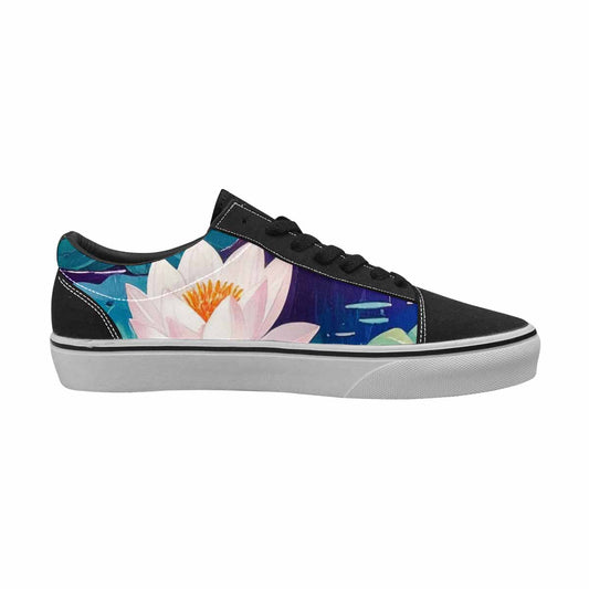 WOMEN'S Monet-Style Impressionist Water Canvas Lace-Up Cottagecore Sneakers