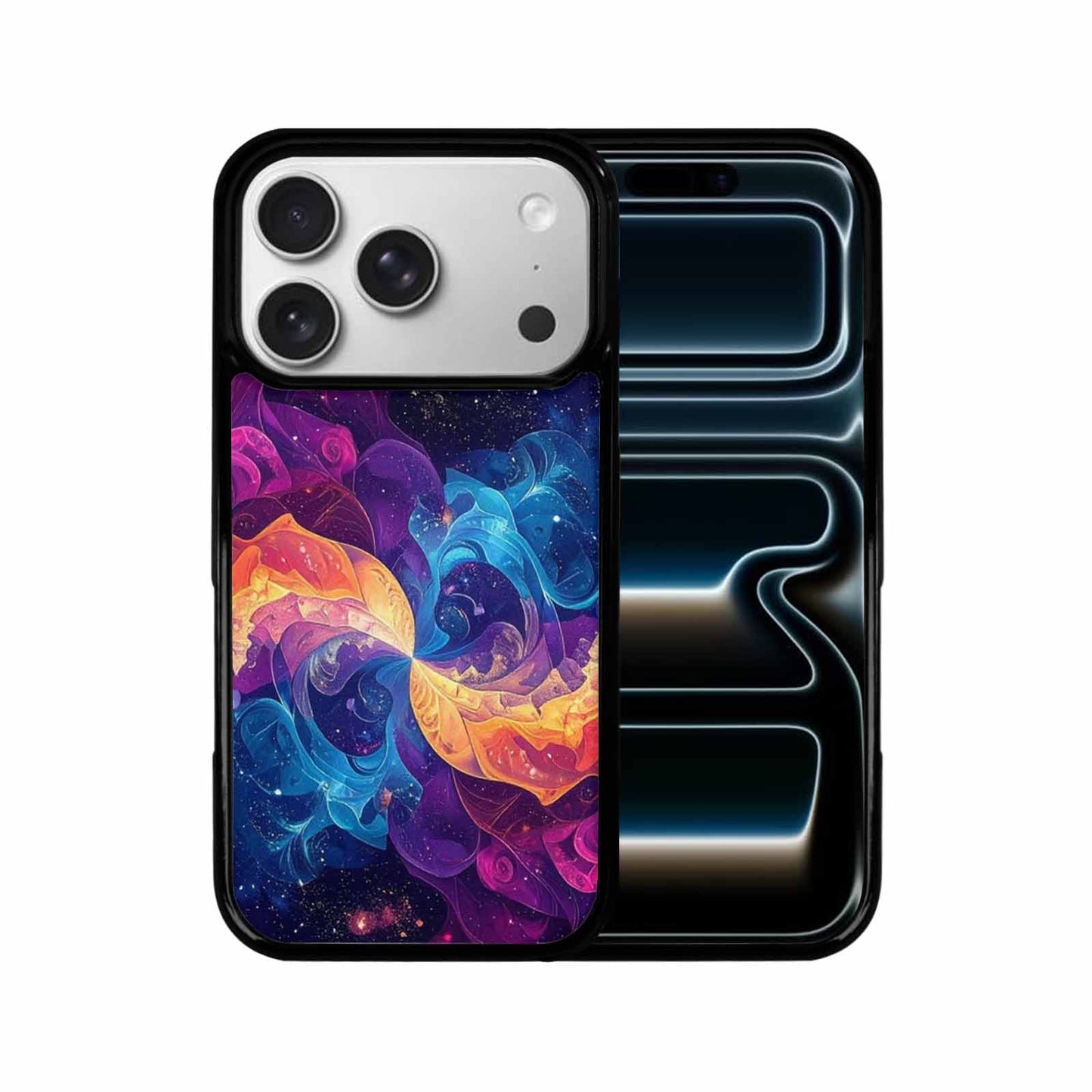 iPhone 17 Pro Case — Rose Galaxy Art Seamless Pattern Galaxy, Custom Art Phone Cover