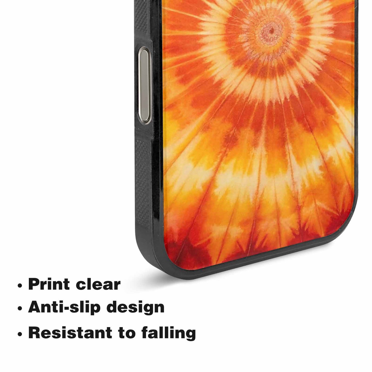 iPhone 16 Pro Case — Ombre Tie Dye Warm, Original Design Phone Case