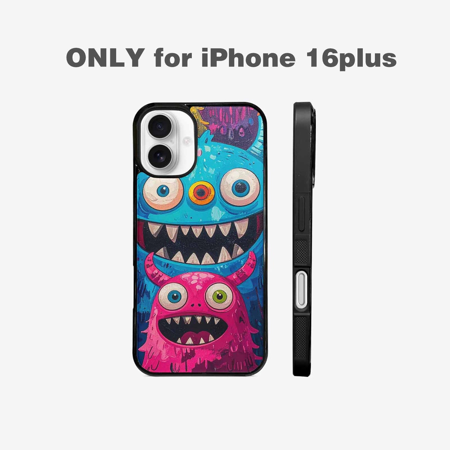 iPhone 16 Plus Case — Goofy Cartoon Monster, Unique Phone Case Design