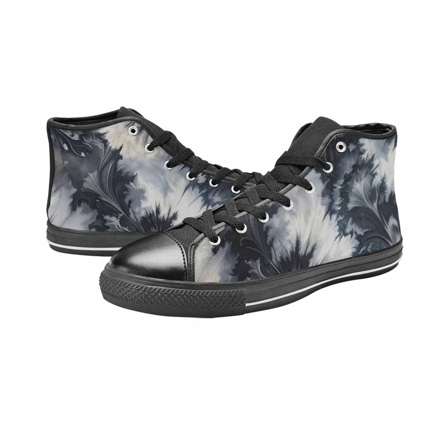 MEN'S Tie Dye - High Top Canvas Wallpaper Art Sneakers