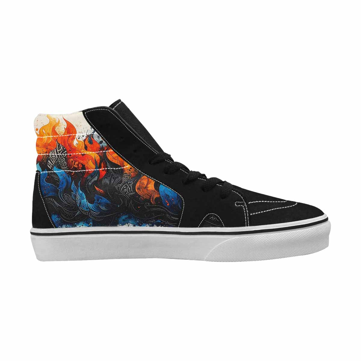 MEN'S Flame Burst High Top Canvas Dreamlike Shoes