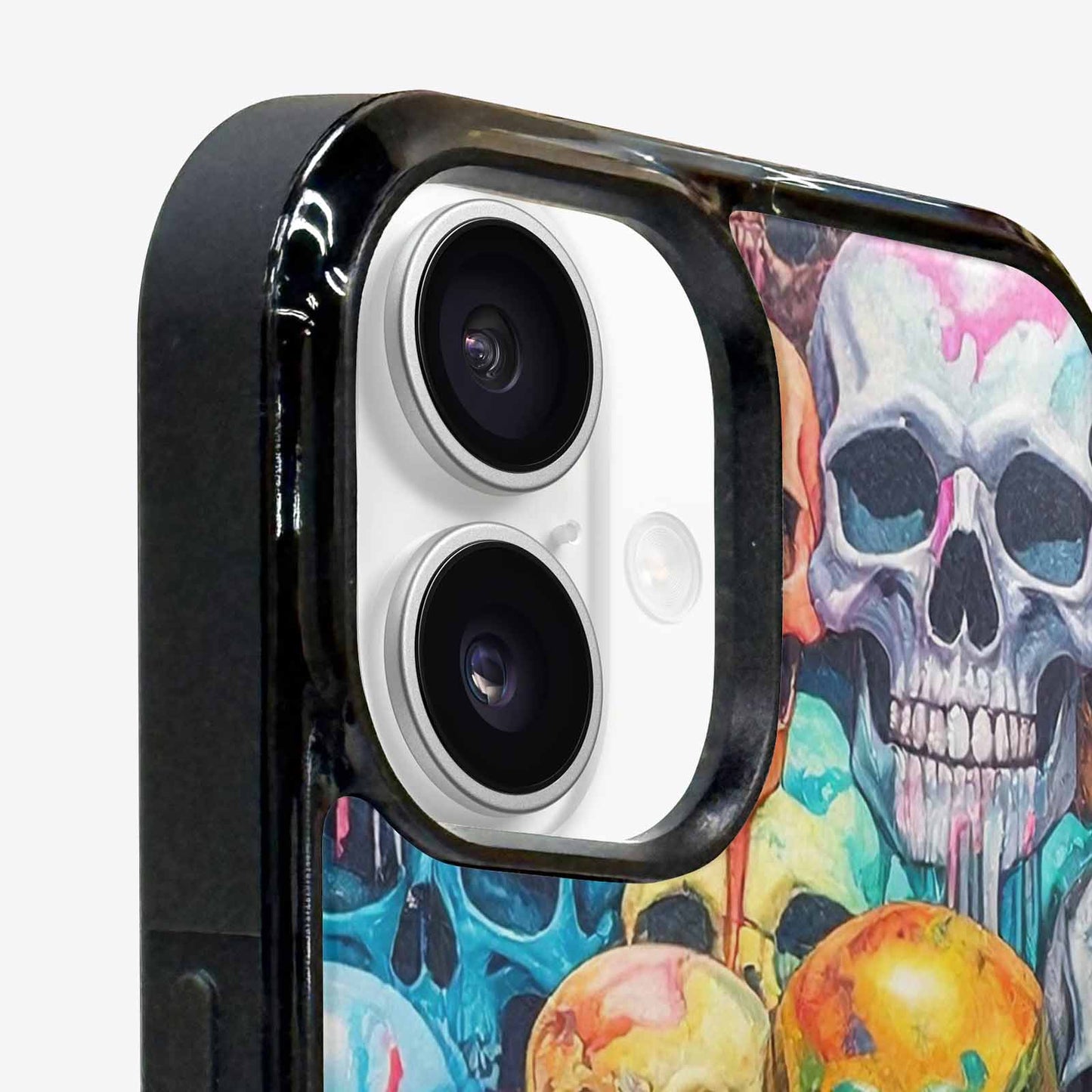 iPhone 16 Plus Case — Skulls Marbleskulls Pattern, Custom Designed Case Cover