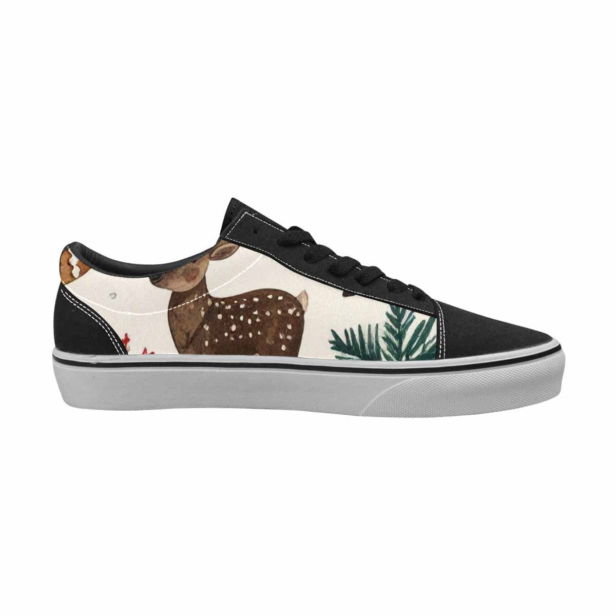 WOMEN'S Christmas Holly Snowflake Canvas Lace-Up Neon Fantasy Shoes