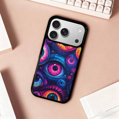 iPhone 17 Pro Case — Seamless Tileable Pattern Of Overlapping Cartoon, Custom Print Case Cover