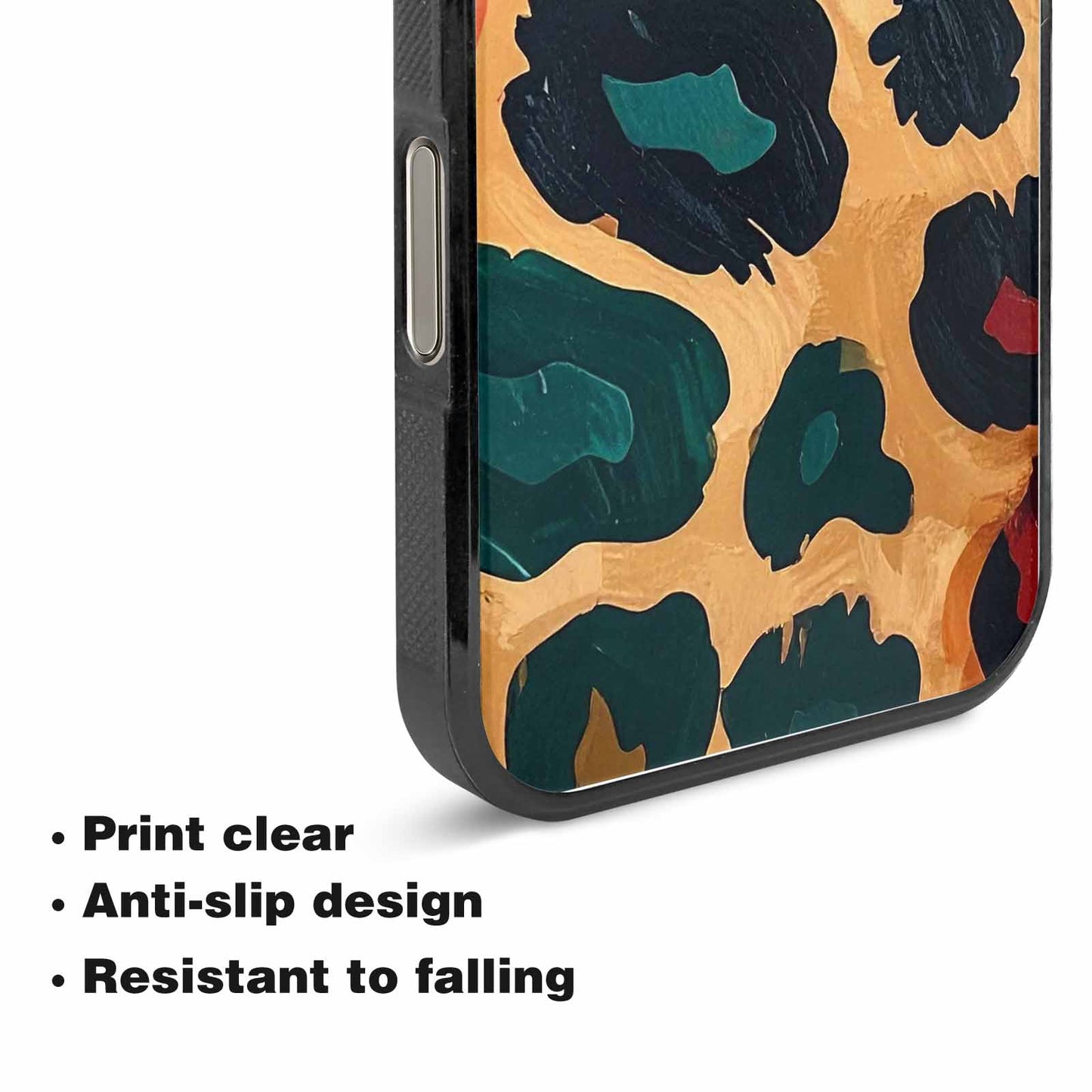 iPhone 15 Pro Max Case — Leopard Wallpaper Print, Custom Print Case Cover