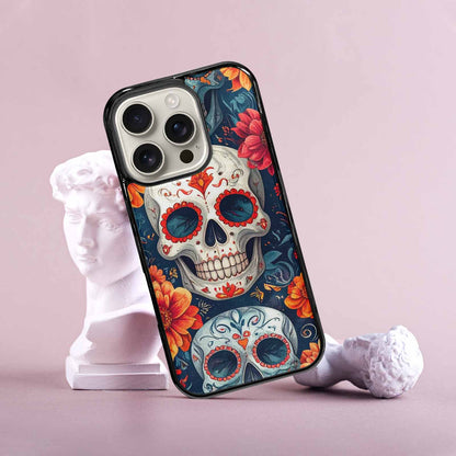 iPhone 16 Pro Case — Marble Skull Custom, Custom Art Phone Cover