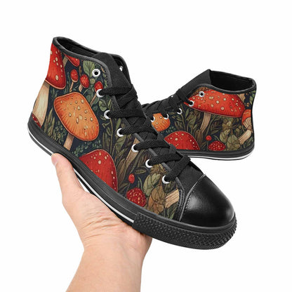 MEN'S Mushroom High Top Canvas Vivid Sneakers