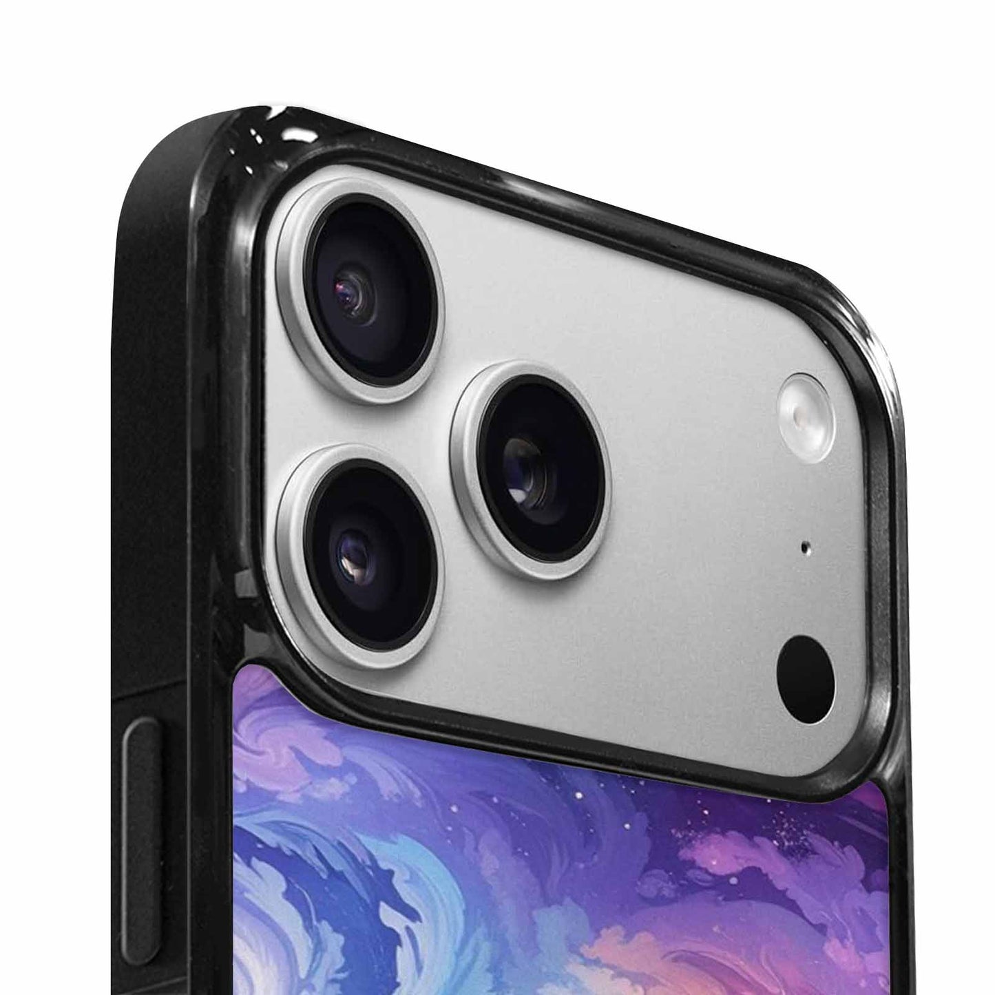 iPhone 17 Pro Case — Seamless Repeating Pattern Of Overlapping Galaxy, Personalized Phone Case