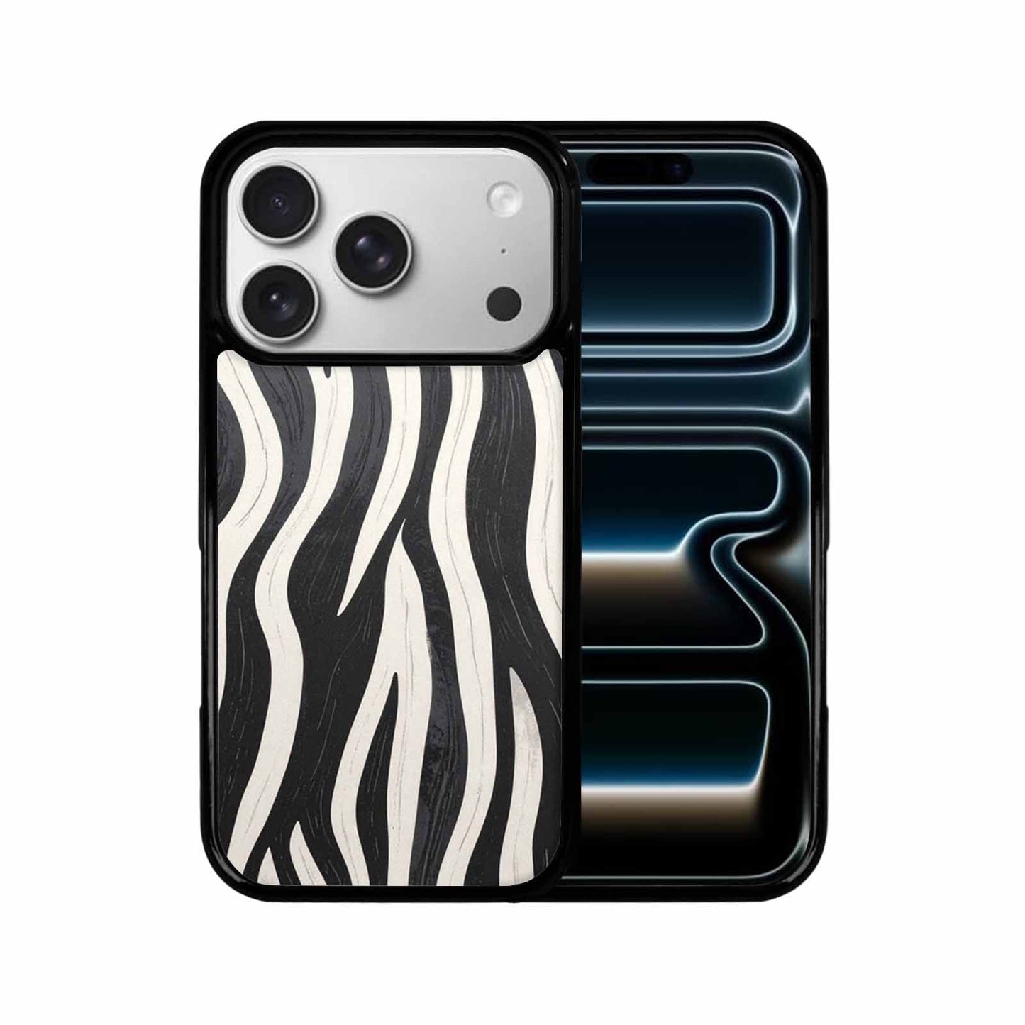 iPhone 17 Pro Case — Modern Zebra Stripe Print Crisp Animal, Unique Phone Case Design