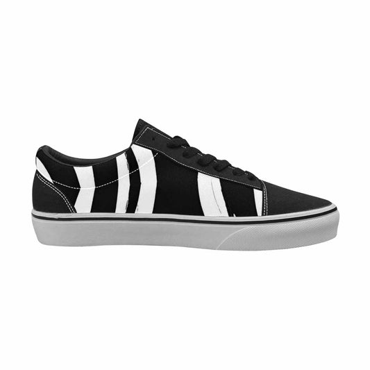 WOMEN'S Classic Zebra Print Canvas Lace-Up Vivid Custom Shoes
