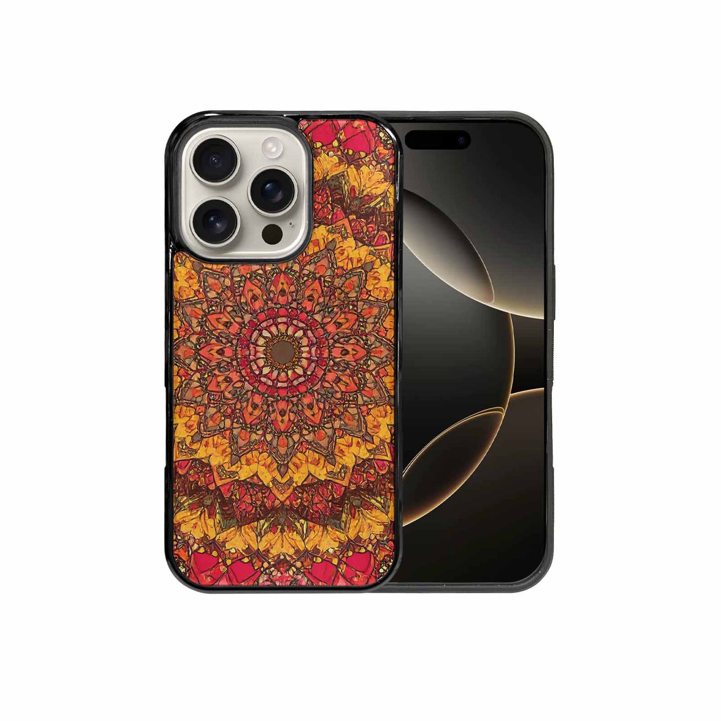 iPhone 16 Pro Case — Mandala Lions Custom, Custom Printed Phone Case