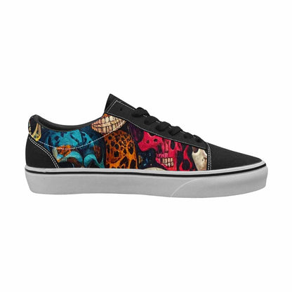 WOMEN'S Skulls  Animal Print Lace-Up Canvas Dreamlike Shoes