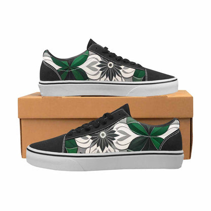 MEN'S Aromantic Flag Color Canvas Lace-Up Vibrant Chaos Custom Shoes