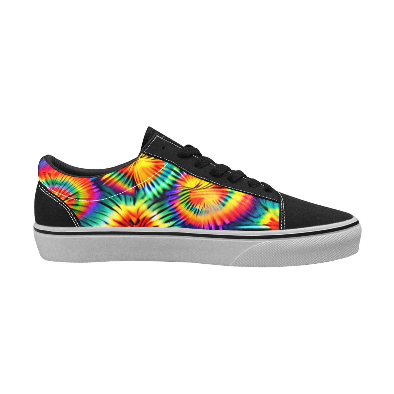 MEN'S Rainbow Tie Dye Low Top Skateboarding Dreamcore Custom Sneakers