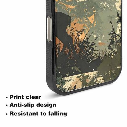 iPhone 15 Pro Max Case — Hunting Camouflage Pattern With Deer And, Custom Phone Case