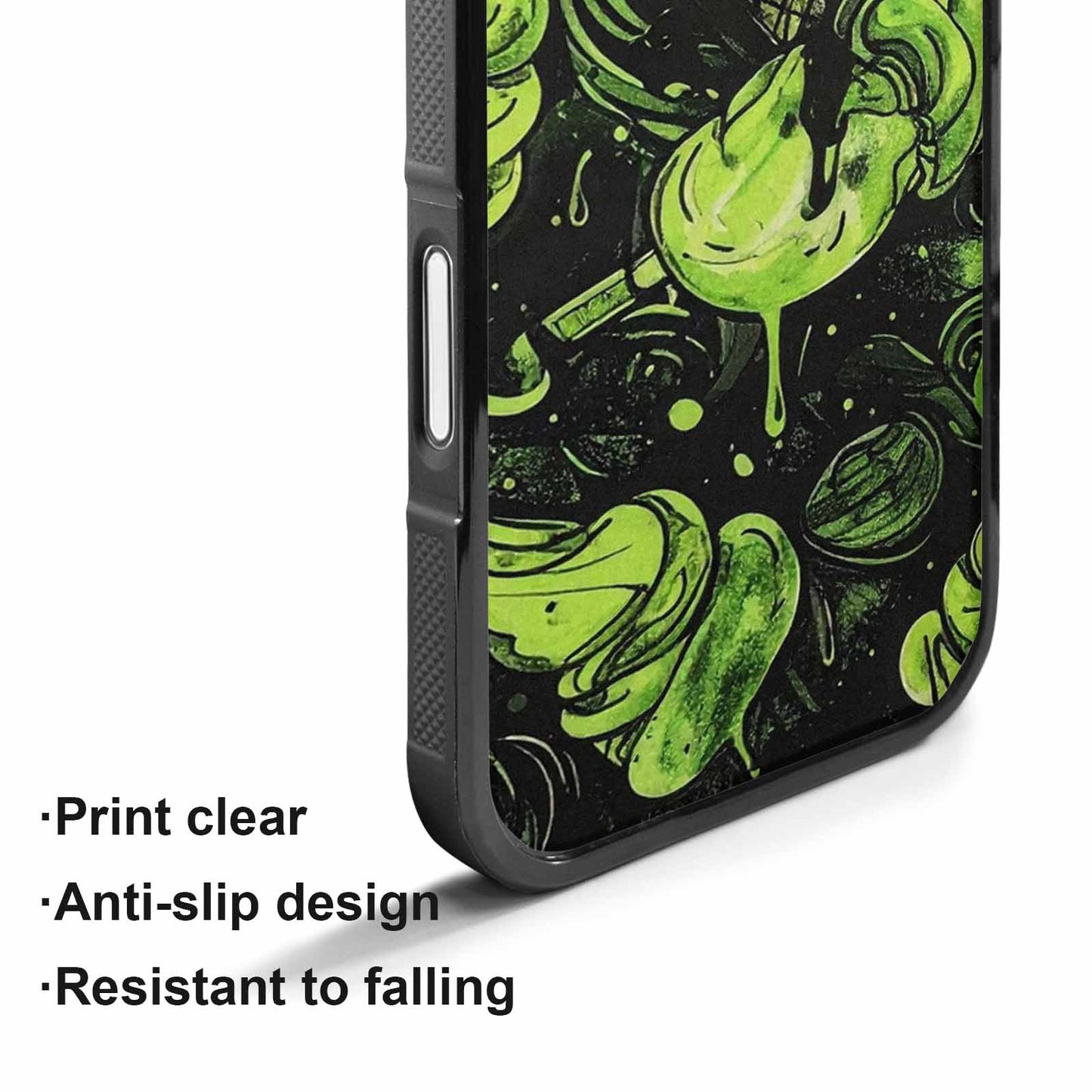iPhone 17 Case — Ice Cream Motif Black Original Art, Original Design Phone Case