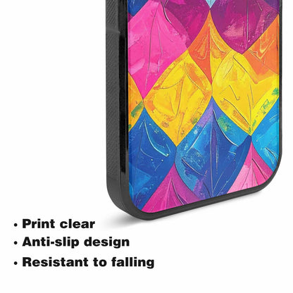 iPhone 15 Plus Case — Pansexual Flag Color Theme Small Rainbow, Custom Made Phone Cover