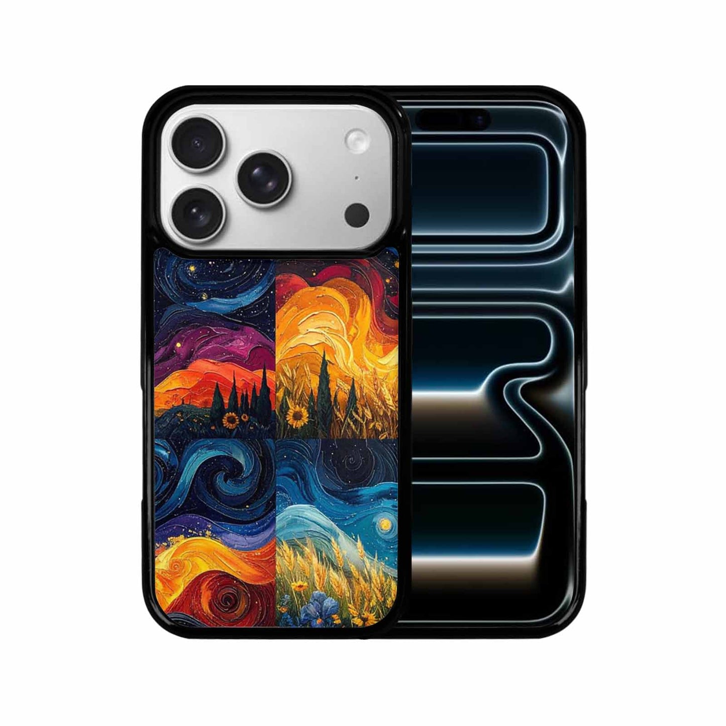 iPhone 17 Pro Case — Small Van Gogh Style Swirl Galaxy, Original Design Phone Case