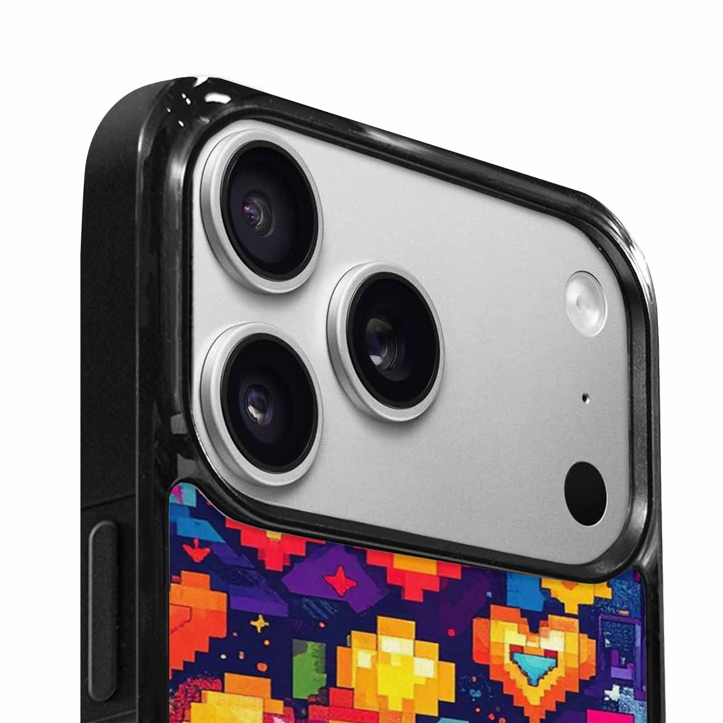 iPhone 17 Pro Case — Pixel Art Bit Burst Pattern Original, Personalized Phone Case