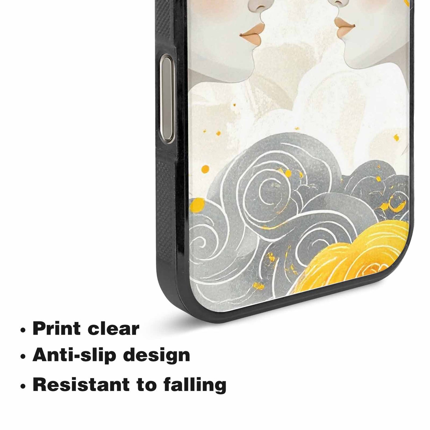iPhone 15 Pro Max Case — Gemini Twins Zodiac Pattern Seamless Repeat, Unique Phone Case Design