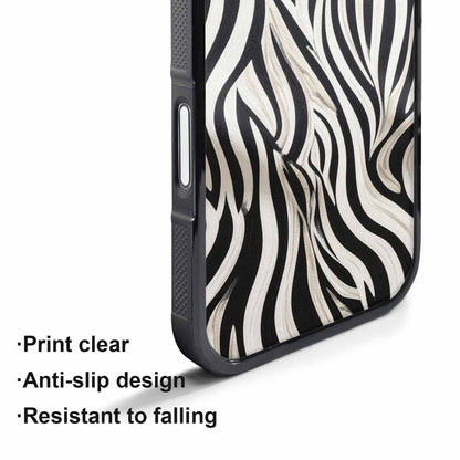 iPhone 17 Pro Case — Modern Zebra Stripe Print Crisp Animal, Custom Print Case Cover