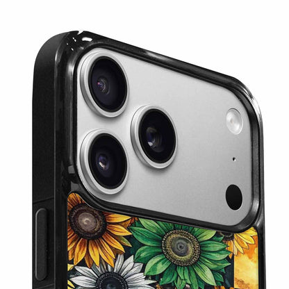 iPhone 17 Pro Case — Small Sunflower Pattern Randomly Varying Floral, Custom Phone Case