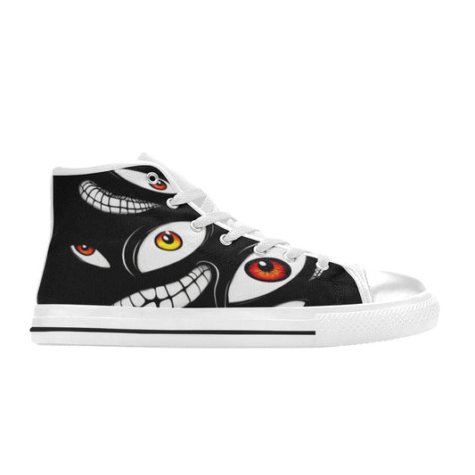 MEN'S Teeth Eyes Men’S High Top Canvas Cottagecore Shoes