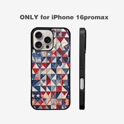 iPhone 16 Pro Max Case — Small American Flag Stars And Stripes, Custom Printed Phone Case