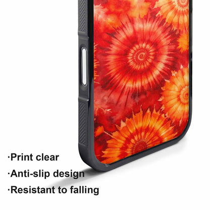 iPhone 17 Air Case — Tie Dye Red Orange Fire Tie, Custom Art Phone Cover